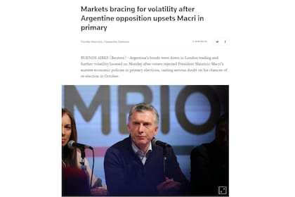 Los análisis de Reuters, Financial Times y Washington Post culpan a la economía por el resultado de la elección y proyectan un mal día para la Argentina