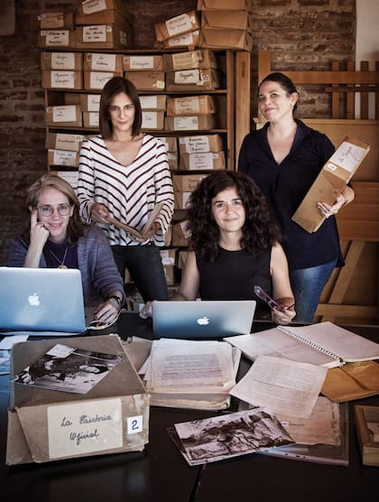 Los ángeles de Aída: Teresa Terano, Patricia Molina, Silvana Di Francesco y Gabriela Fantl, las encargadas del trabajo