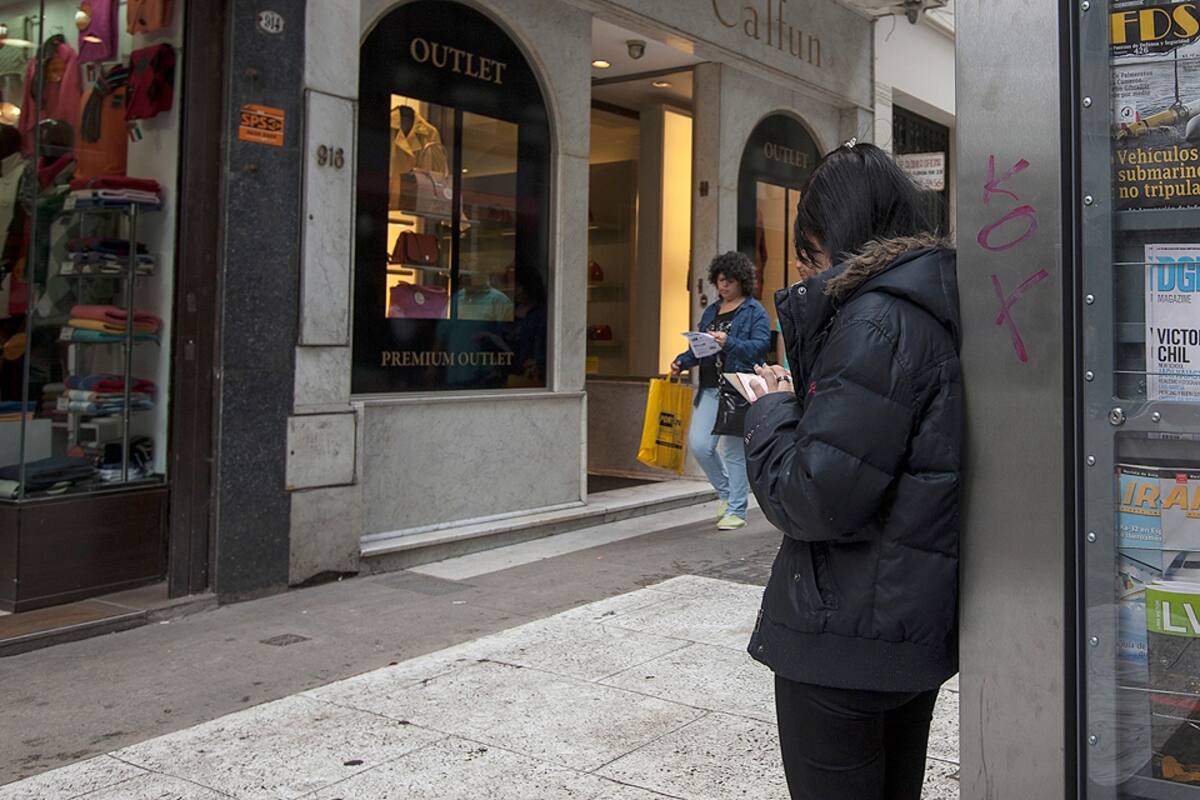 Los arbolitos en el microcentro porteño se loe puede ver a todas horas