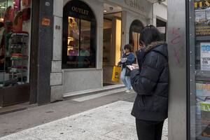 Los arbolitos en el microcentro porteño se loe puede ver a todas horas