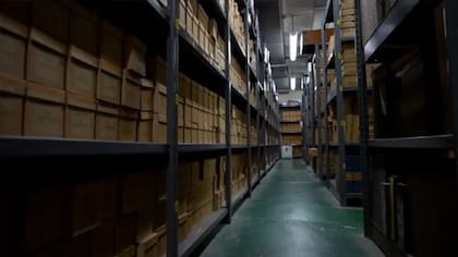 Los archivos del sótano de St Mark's contienen una muestra de cada cáncer de intestino extirpado allí