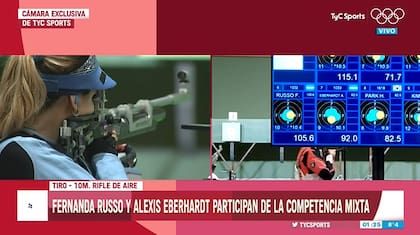 Los argentinos, en plena competencia
