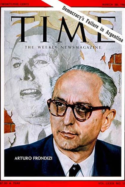 Los argentinos que fueron tapa de la revista Time. Arturo Frondizi