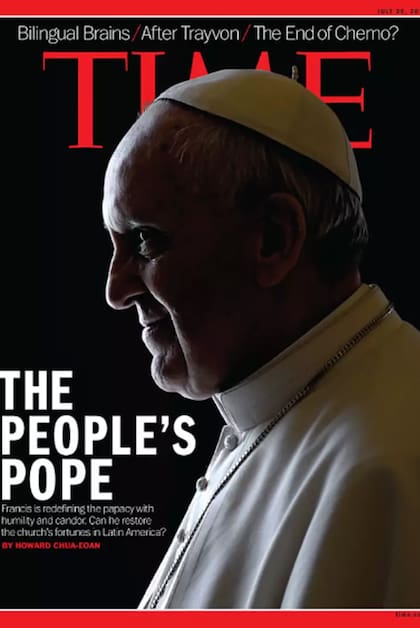 Los argentinos que fueron tapa de la revista Time. Papa Francisco