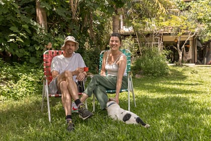 Los arquitectos Matías Neuwald e Inés Miglioli.
