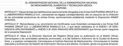 Los artículos que componen la Disposición 1848