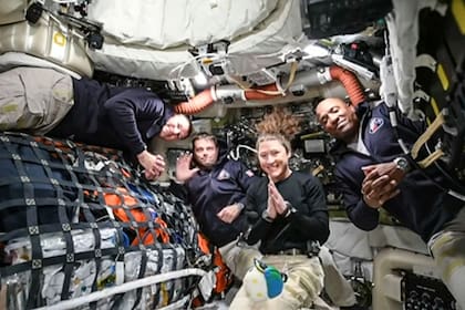 Los astronautas de Artemis II, hoy 3 de abril