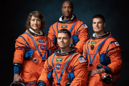 Los astronautas de la misión Artemis II