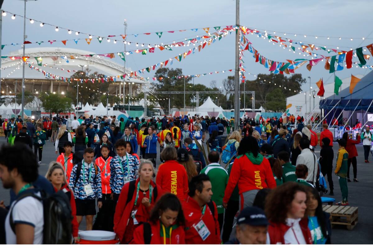 los Atletas en Villa Olimpica.
