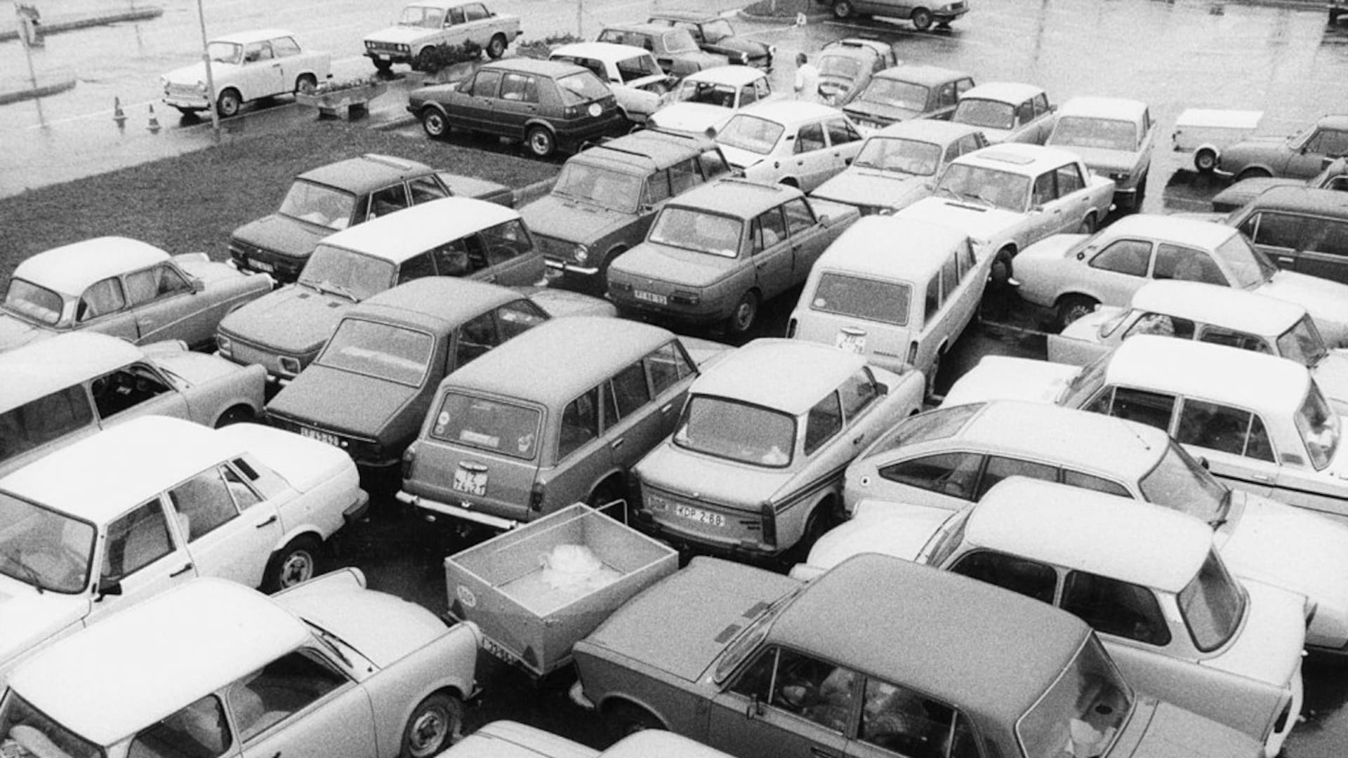 Los autos abandonados en Sopron por los que huyeron del comunismo