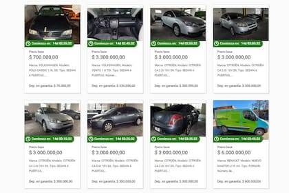 Los autos que subasta el Banco Ciudad