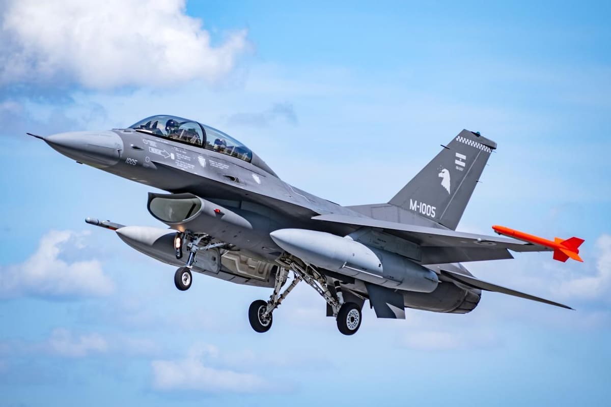 Los aviones caza F-16 adquiridos a Dinamarca
