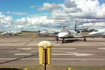 Los aviones que usaron los invitados al Día de la Lealtad en La Pampa