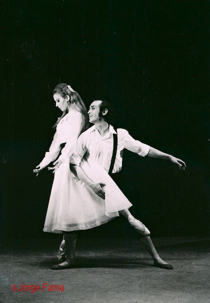 Los bailarines Margarita Fernández y Carlos Santamarina