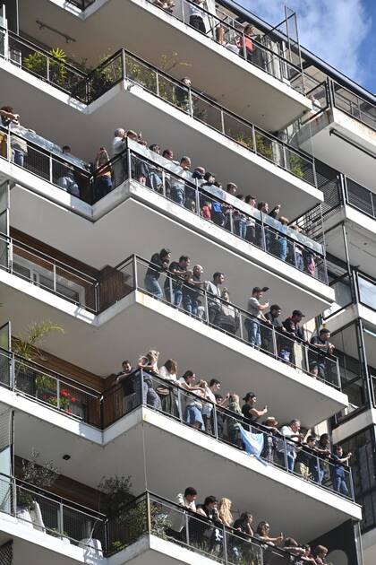 Los balcones se convirtieron en plateas