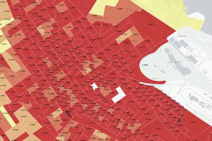 Los barrios cuyo metro cuadrado vale más de US$3700, porque según el gobierno van a ser los que van a pagar la tarifa completa sin subsidios de gas y luz.