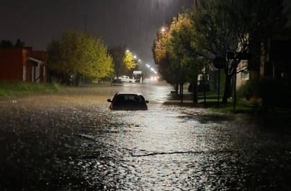 Los barrios de Coronel Suárez castigados por la lluvia