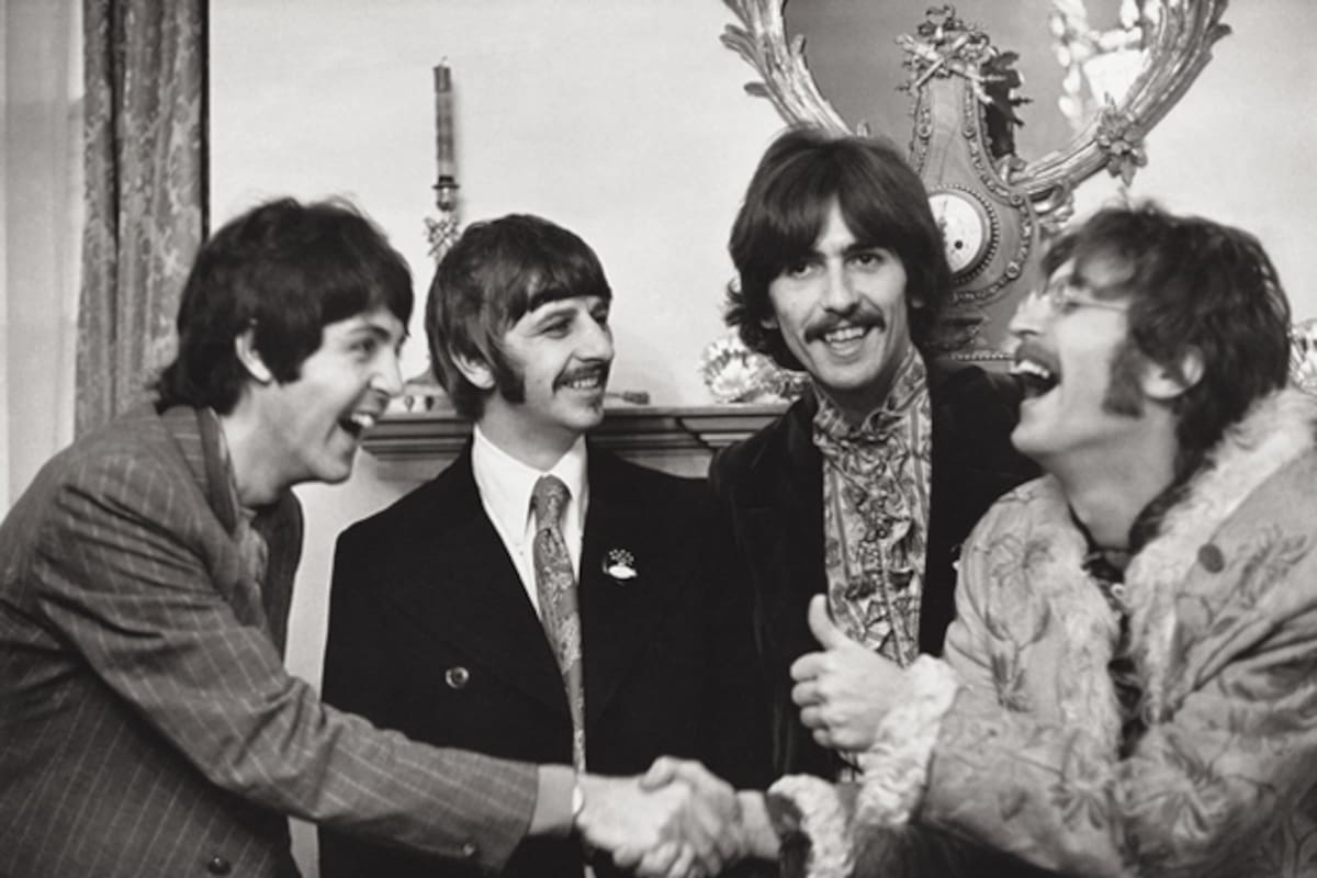 Los Beatles en Londres, 1968.