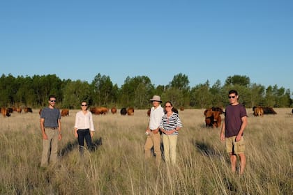 Los Bianchi. Francisco, Carolina, Fernando, Valerie Bate y Matías