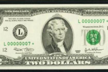 Los billetes de 2 dólares son muy populares entre los coleccionistas