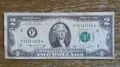 Los billetes de 2 dólares son sumamente valorados por los coleccionistas y expertos en numismática