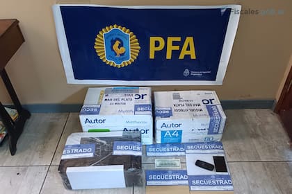 Los billetes embalados para su envío como encomiendas