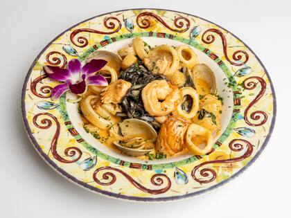Los black linguini, un plato que creó el padre de Gerry cuando abrieron en 1993 y que nunca más pudieron sacar de la carta, dado su éxito.