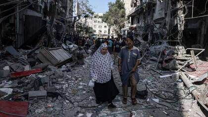 Los bombardeos de Israel en Gaza dejaron más de 9 mil palestinos muertos y edificios completamente destruidos