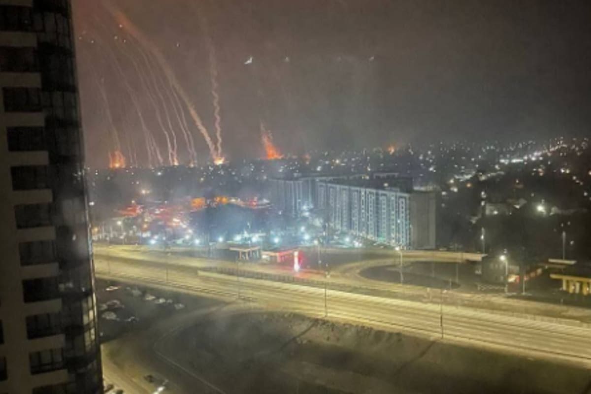 Los bombardeos en Kiev por parte de las fuerzas rusas