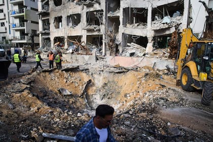 Los bombardeos en Tel Aviv, Israel.