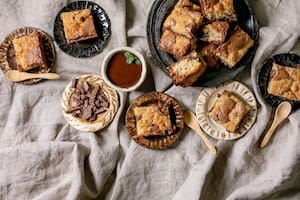 Los brownies no llevan leudado y se caracterizan por una costra crocante.