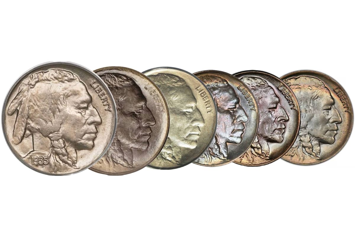 Los Buffalo Nickels, monedas de cinco centavos acuñadas entre 1913 y 1938, pueden superar miles de dólares en subastas cuando presentan errores de acuñación