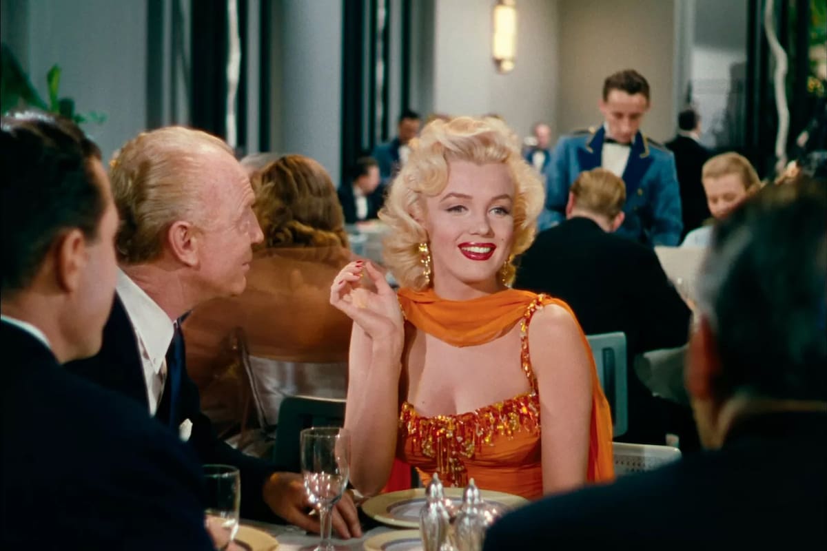 Los caballeros las prefieren rubias (Gentlemen Prefer Blondes), clásico protagonizado por Marilyn Monroe y estrenado en 1953