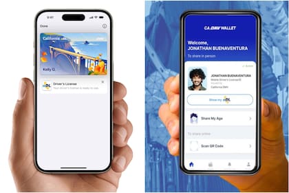 Los californianos ahora pueden almacenar licencias de conducir e identificaciones estatales en Apple Wallet y Google Wallet