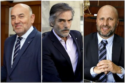 Los camaristas de casación Diego Barroetaveña, Gustavo Hornos y Mariano Borinsky