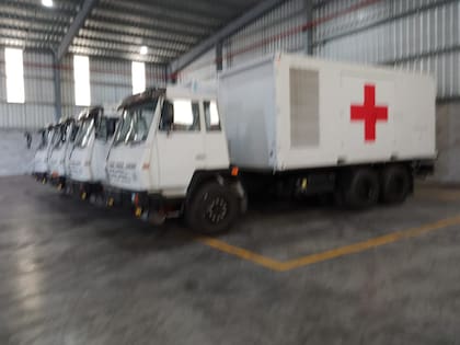Los camiones que llegaron desde China