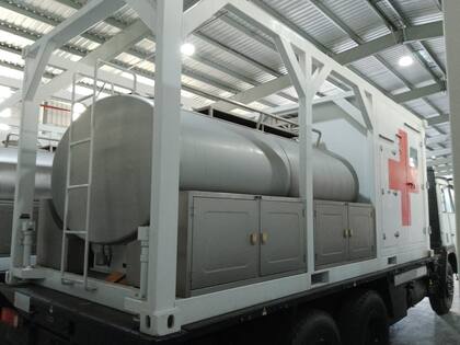 Los camiones que llegaron desde China