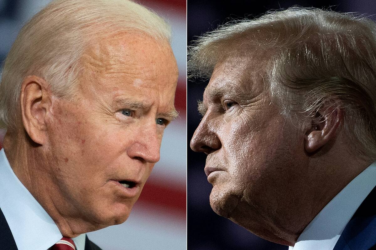 Los candidatos a la presidencia de Estados Unidos Joe Biden y Donald Trump