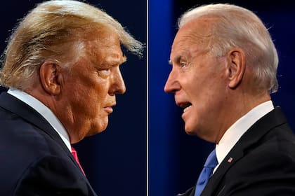 Los candidatos a la presidencia de Estados Unidos, Donald Trump y Joe Biden