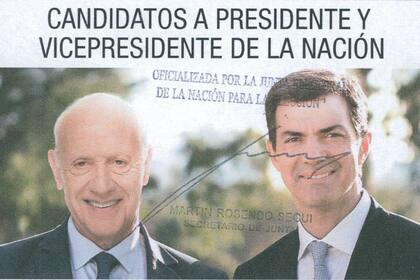 Los candidatos de Consenso Federal, en las boletas de las elecciones generales