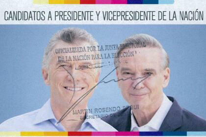 Los candidatos de Juntos por el Cambio, en la boleta de las elecciones generales