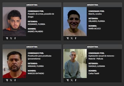 Los cargos más comunes incluyen robos y posesión de armas