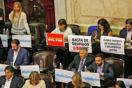 Los carteles en el recinto