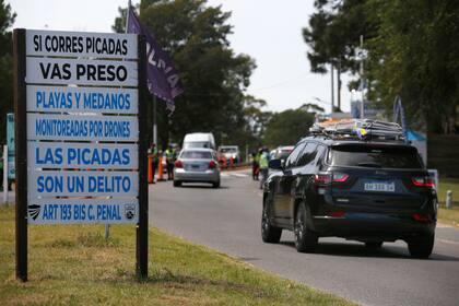 Los carteles que pusieron días atrás en Villa Gesell