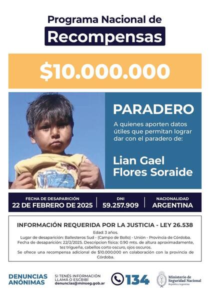Los carteles que se difundieron y publicaron en todo el país
