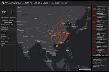 Los casos confirmados de coronavirus hasta la mañana del viernes eran 881, con 26 muertes