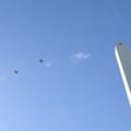 Los aviones de caza F-16 sobrevolaron la ciudad de Buenos Aires
