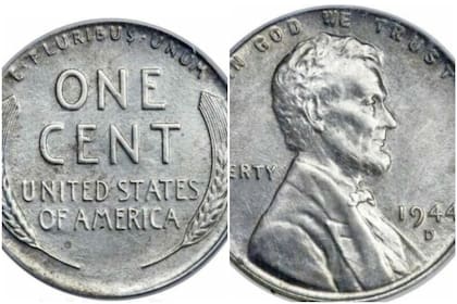 Los centavos de 1944 hechos de acero pueden alcanzar un precio bastante alto
