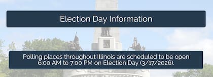 Los centros de votación en Illinois cierran a las 19 hs (hora local)