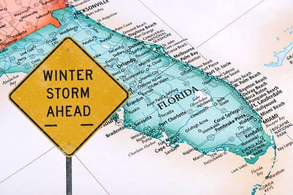 Los centros meteorologicos emitieron alertas para gran parte de Florida debido al avance de la tormenta invernal